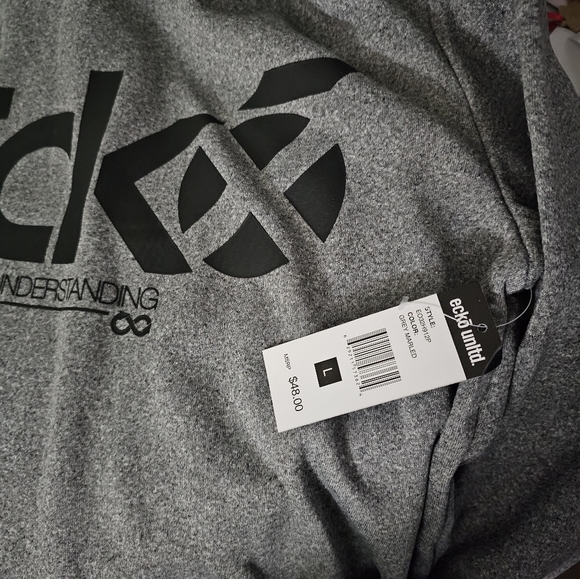 NWT Ecko Gray Heather Pullover Sweater L - Picture 7 of 7